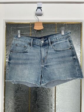 GAP Light Blue Distressed Denim Cutoff Shorts